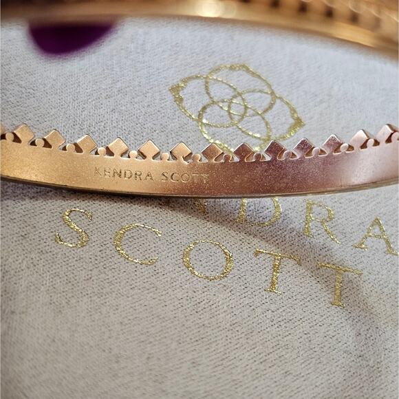 Kendra Scott Rose Gold‎ Mary Catherine Bangle bracelet - Picture 3 of 7